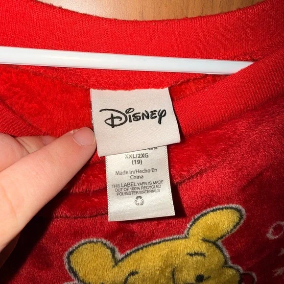 Disney Vibrant Red Winnie the Pooh Sweater - Picture 2 of 3